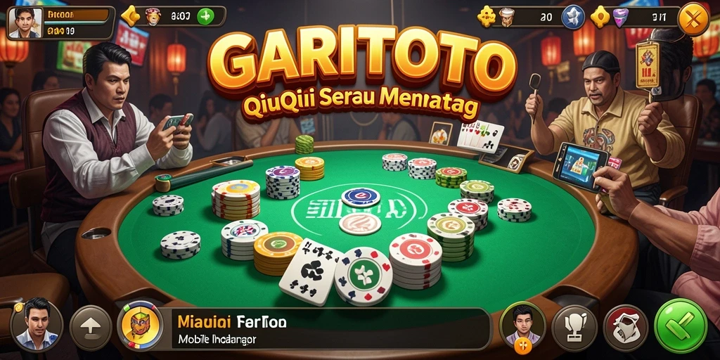 Tampilan menarik dari gameplay QiuQiu GARITOTO.