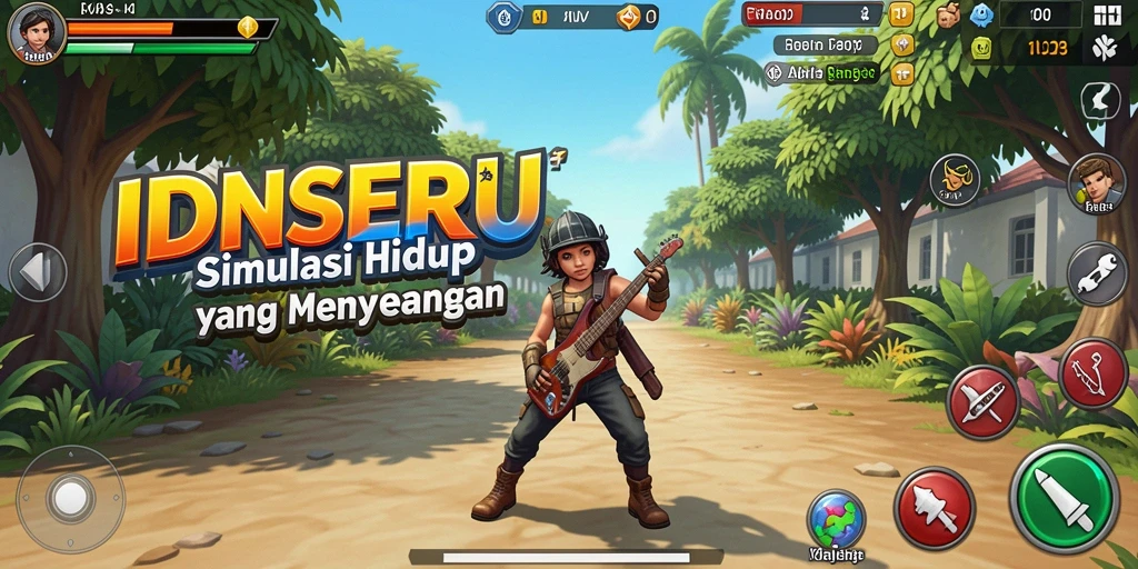Tampilan gameplay menarik dari <strong>IDNSERU</strong> dengan berbagai aktivitas interaktif.