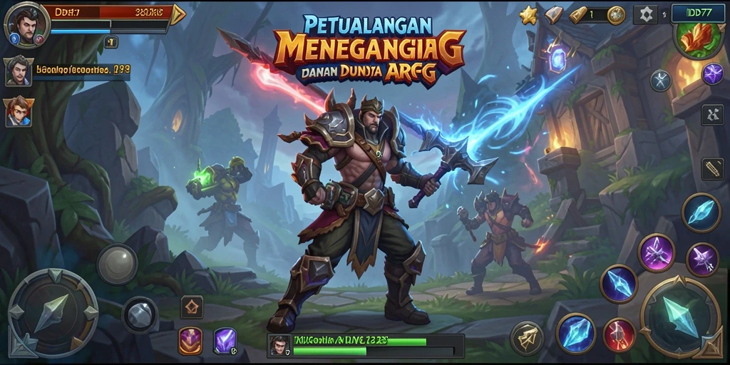 Tangkapan layar aksi seru dari gameplay ARPG IDR77.
