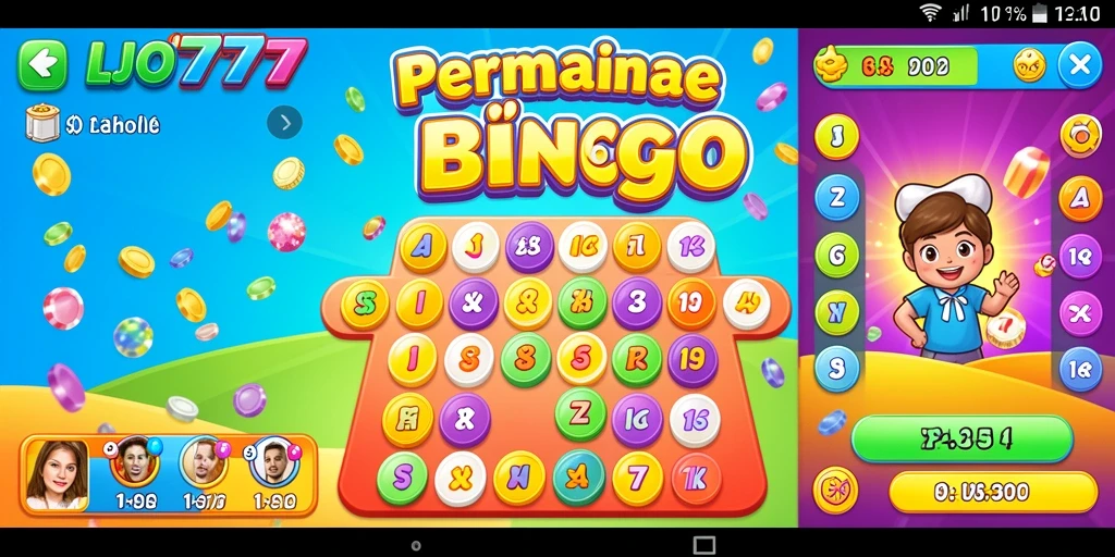 Tangkapan layar gameplay Bingo yang seru dari LJO777.