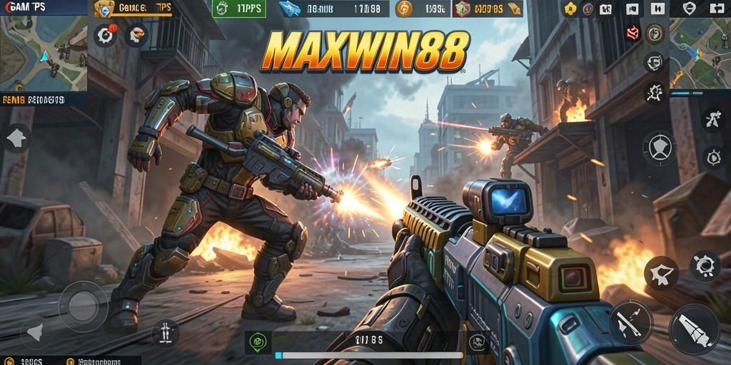 Tampilan menarik gameplay TPS dari MAXWIN88.