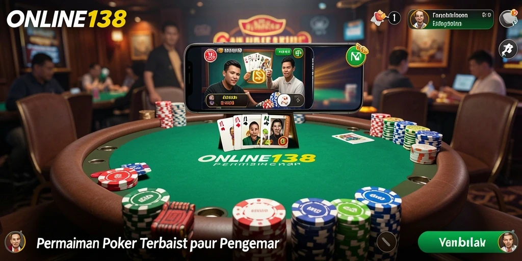 Tangkapan layar ONLINE138 menampilkan gameplay poker yang seru dan kompetitif.