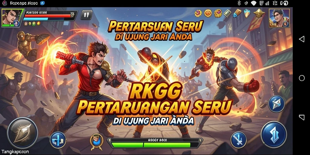 Tampilkan aksi pertarungan seru dalam RKGG dengan grafis yang menawan.