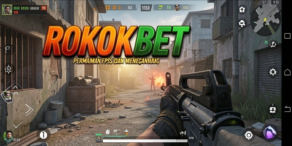 Tampilan gameplay menegangkan dari ROKOKBET dengan aksi penuh adrenalin.