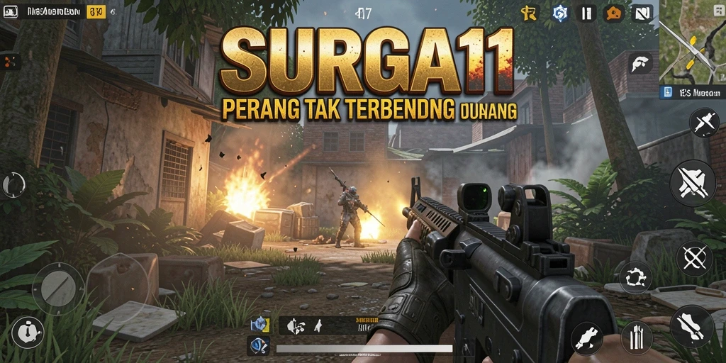 Screenshot dari gameplay SURGA11 yang intens dan memukau.